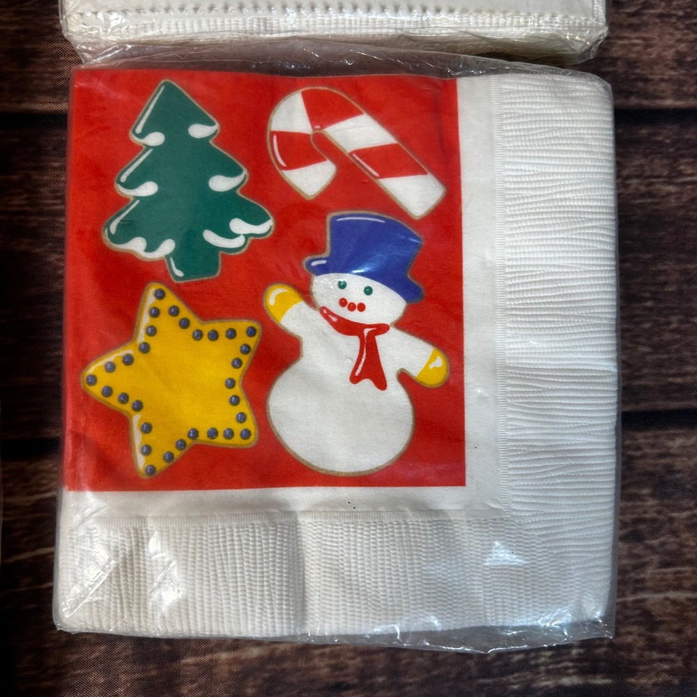Vintage Holiday Napkin Lot Hallmark Christmas Thanksgiving Easter Autumn 6 Packs - Picture 6 of 13